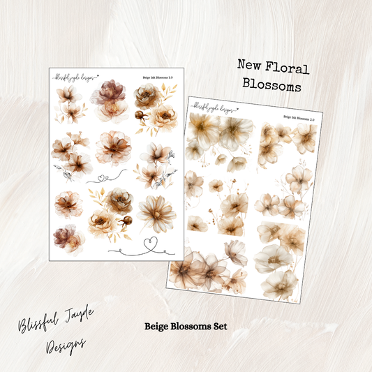 Beige Blossom Florals