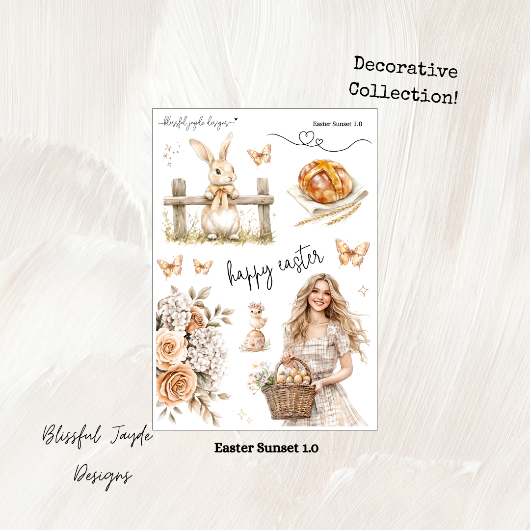 Easter Sunset Decorative Collection