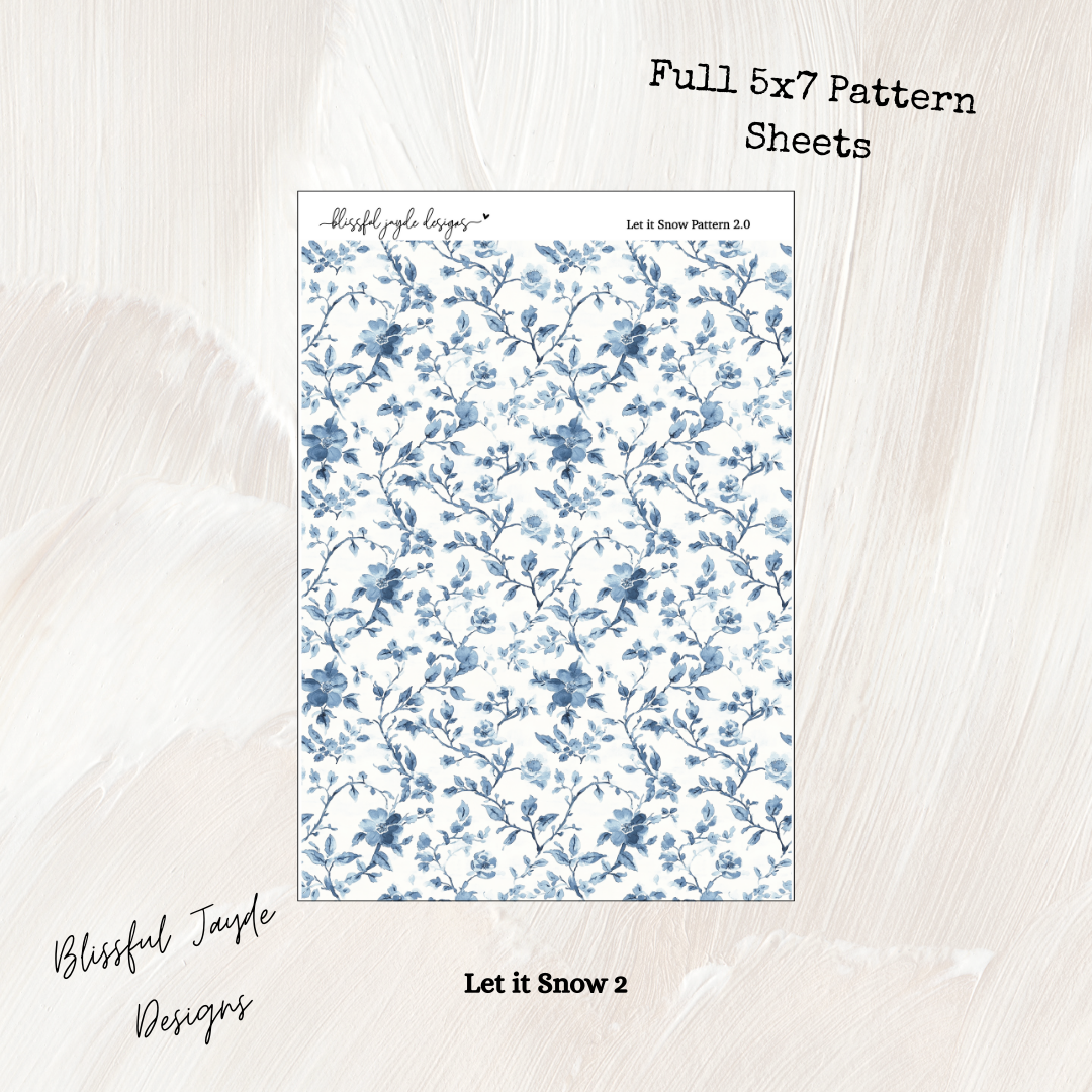 Let it Snow Full Sheet Patterns