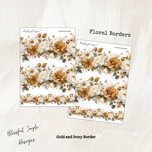 Gold and Ivory Border