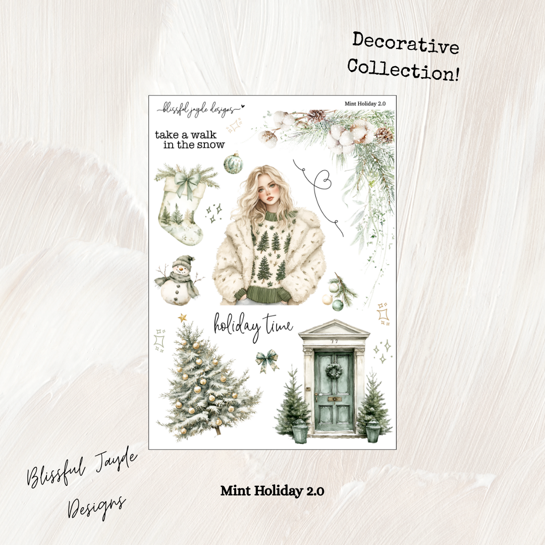 Mint Holiday Decorative Collection