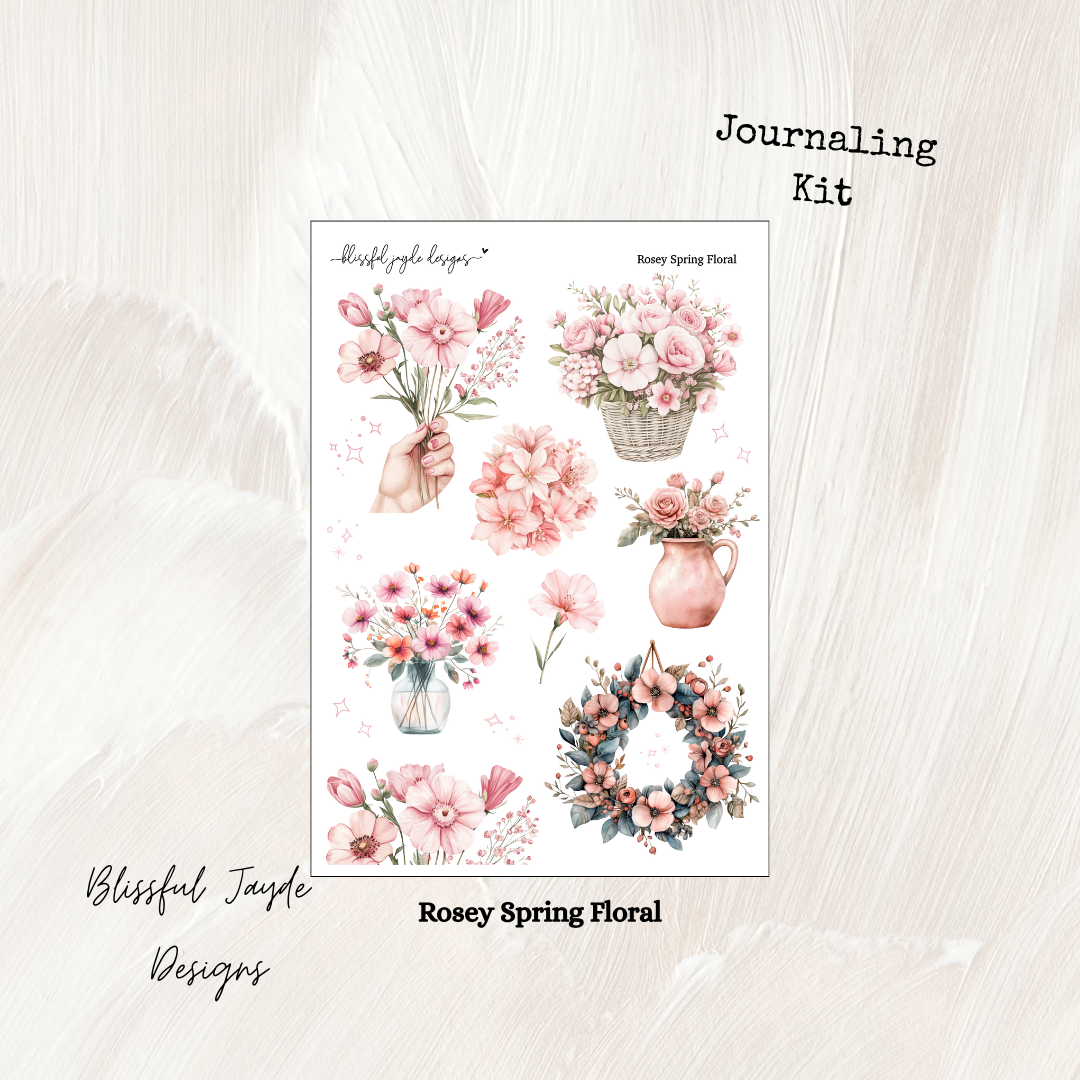 Rosey Spring Journaling Kit