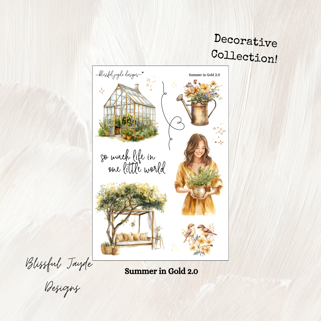 Summer in Gold Decorative Collection