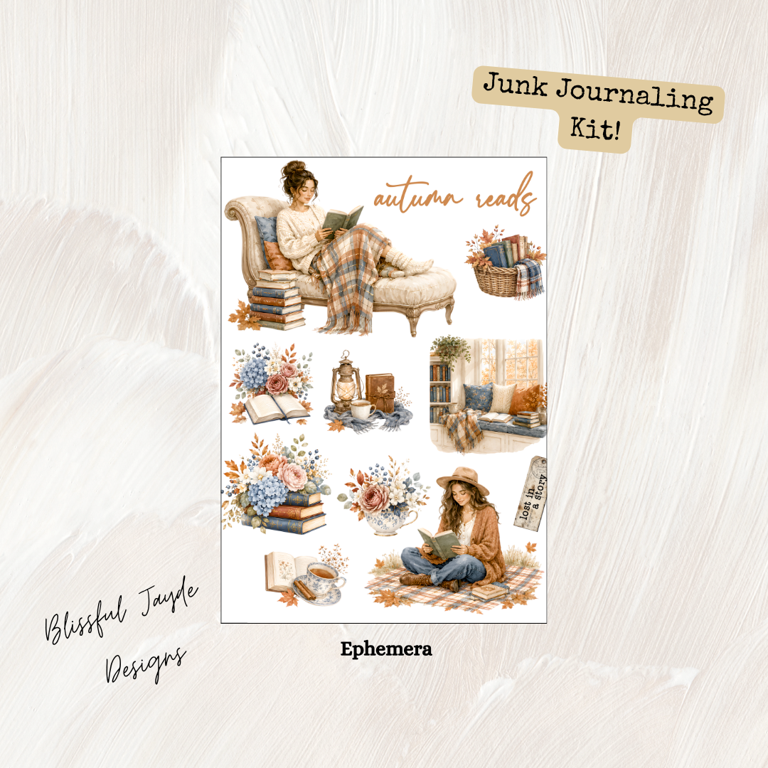 Autumn Library Junk Journaling Kit