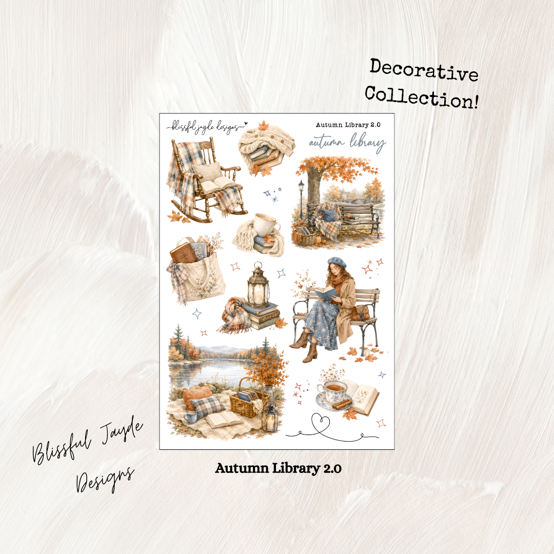 Autumn Library Decorative Collection