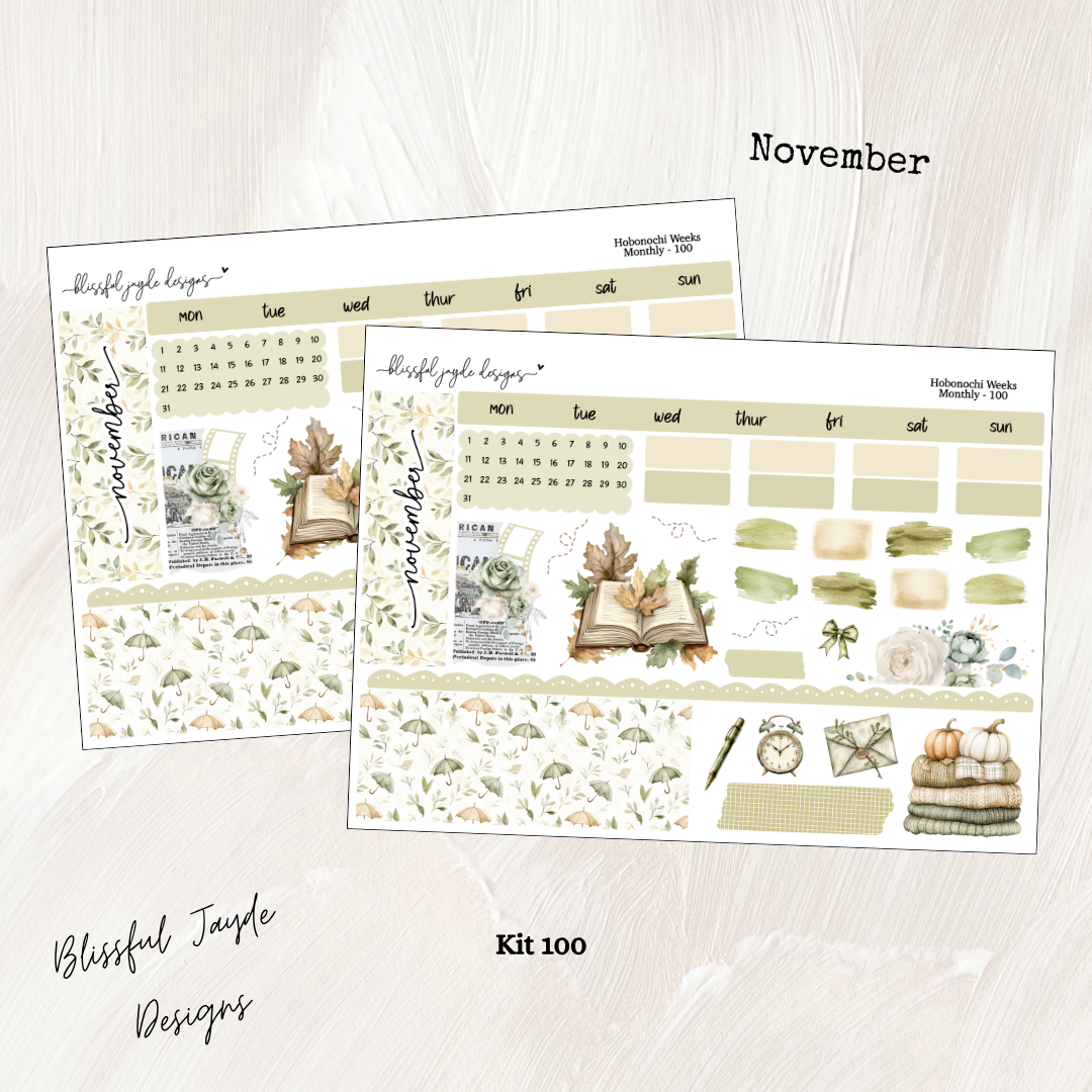 Hobo Weeks Monthly Kit - 100