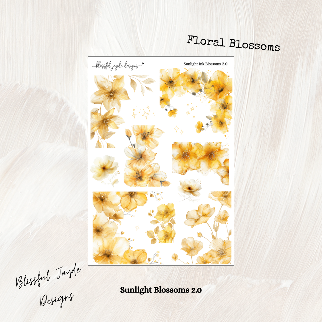 Sunlight Ink Blossom Florals
