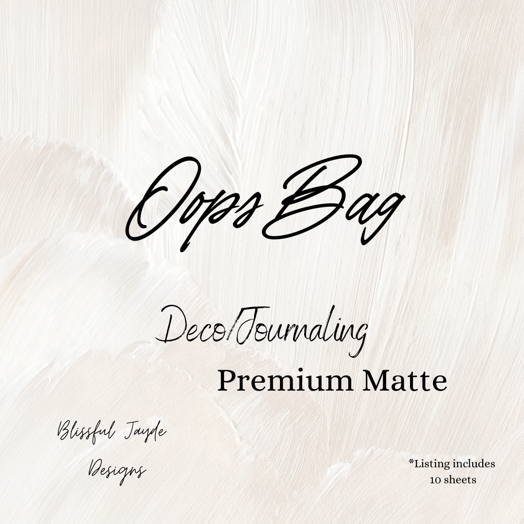 Oops Bag - Premium Matte