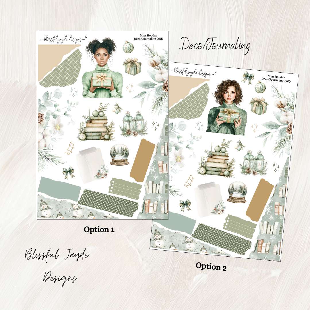 Mint Holiday Journaling Kit