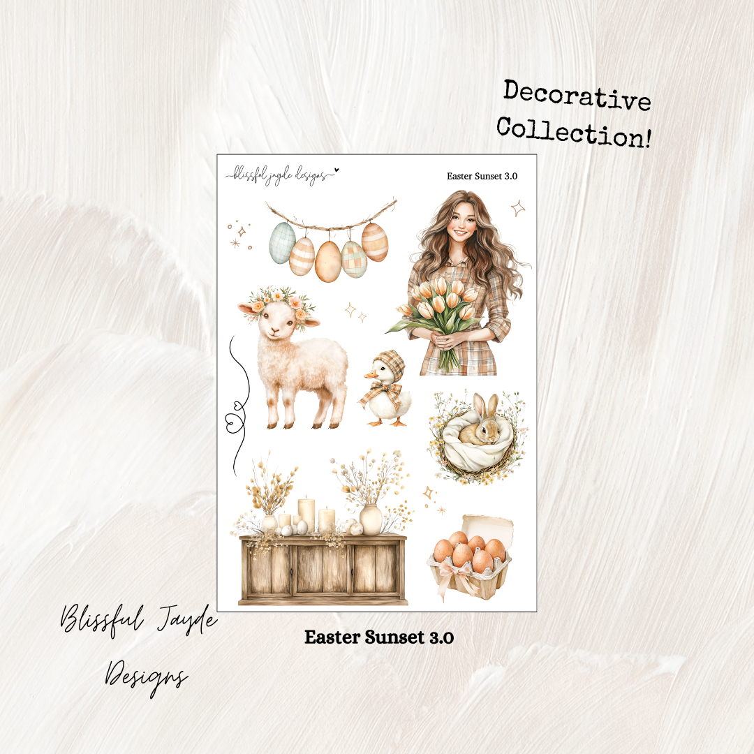 Easter Sunset Decorative Collection
