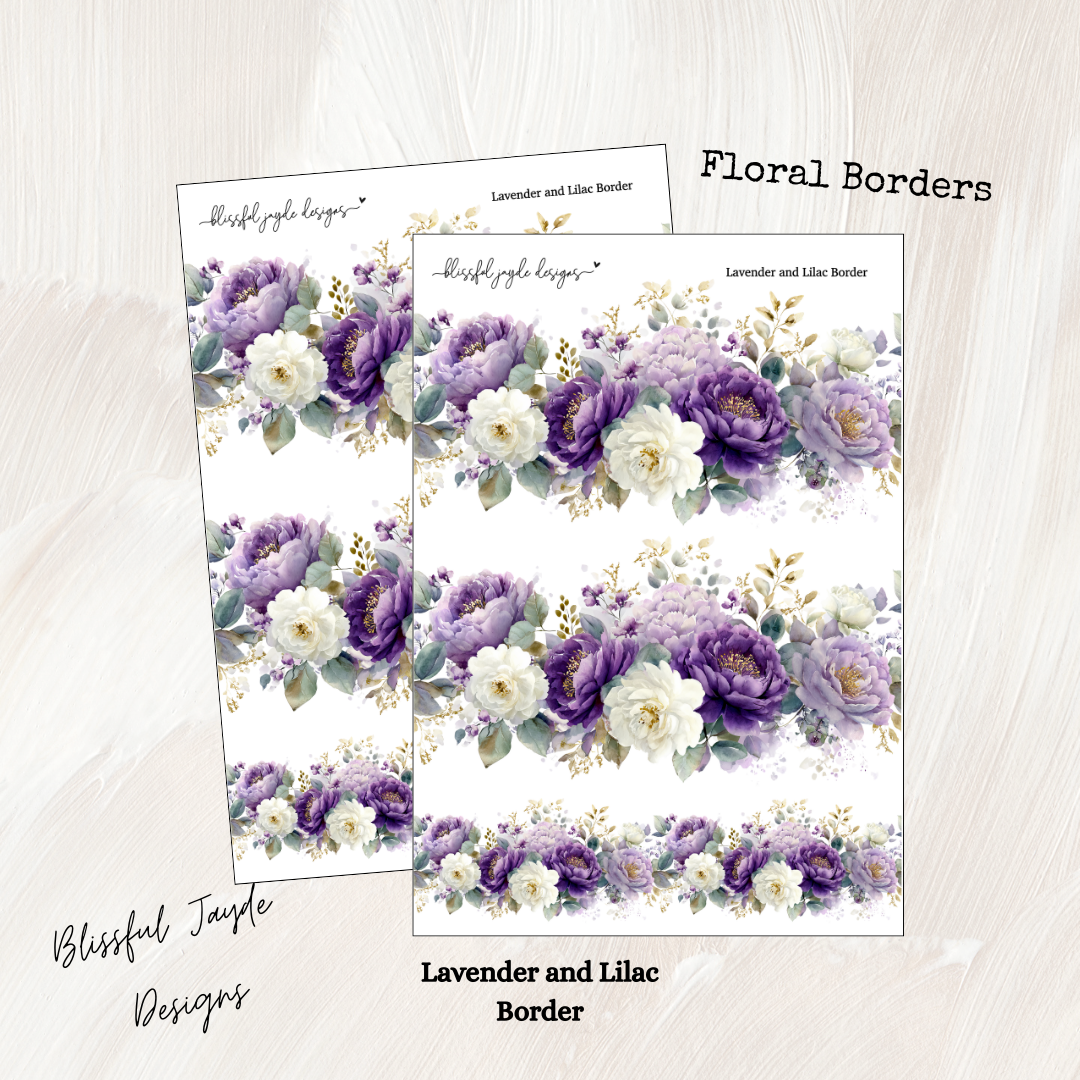 Lavender and Lilac Border