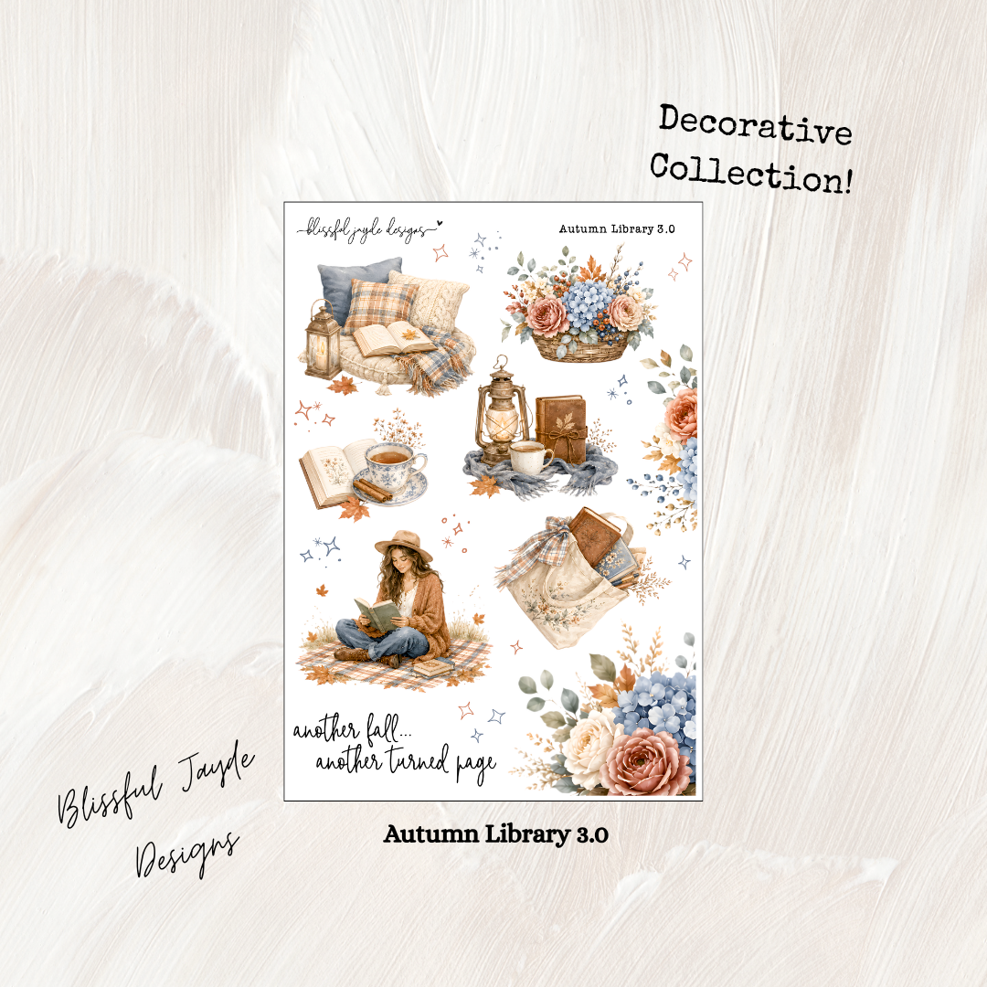 Autumn Library Decorative Collection
