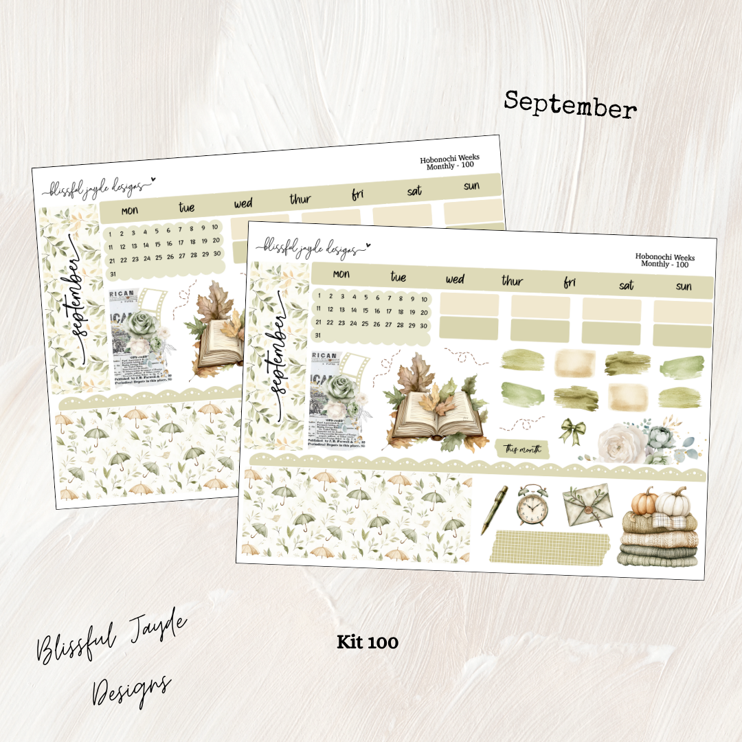 Hobo Weeks Monthly Kit - 100