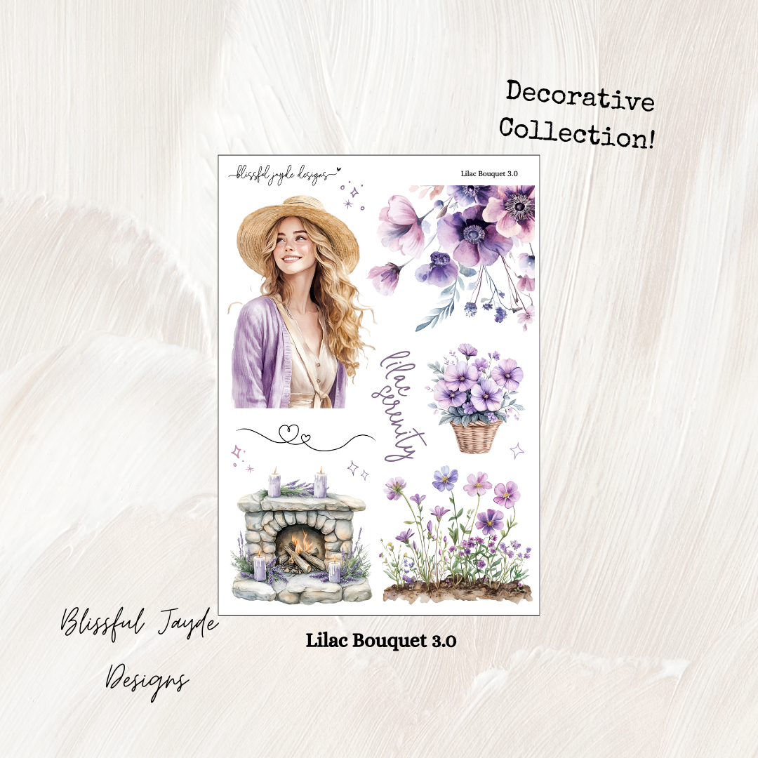 Lilac Bouquet Decorative Collection