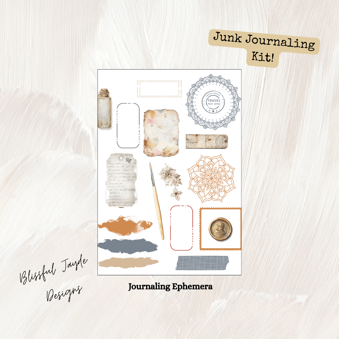Autumn Library Junk Journaling Kit