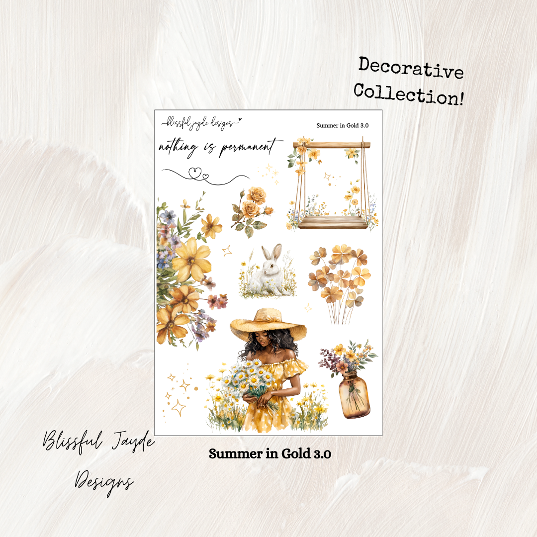 Summer in Gold Decorative Collection