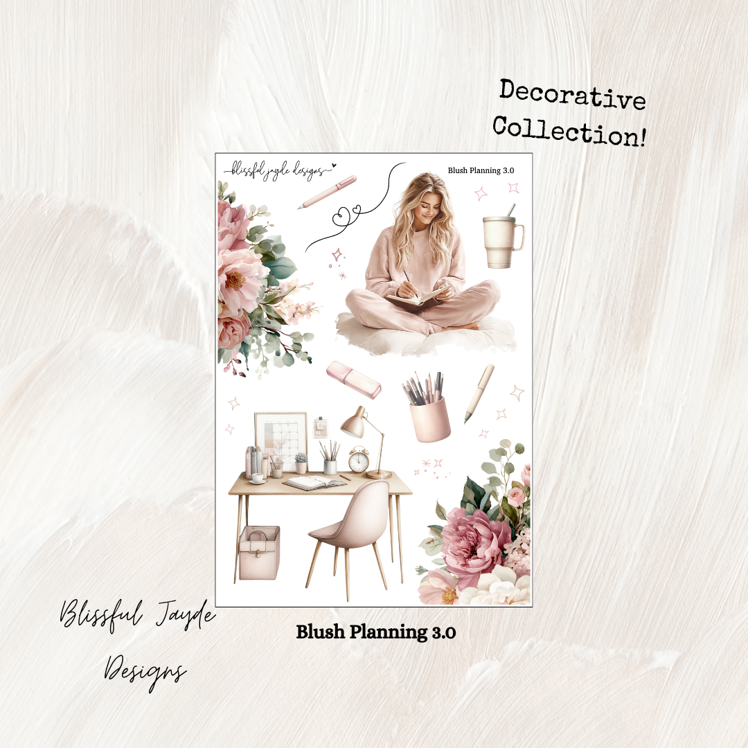 Blush Planning Decorative Collection