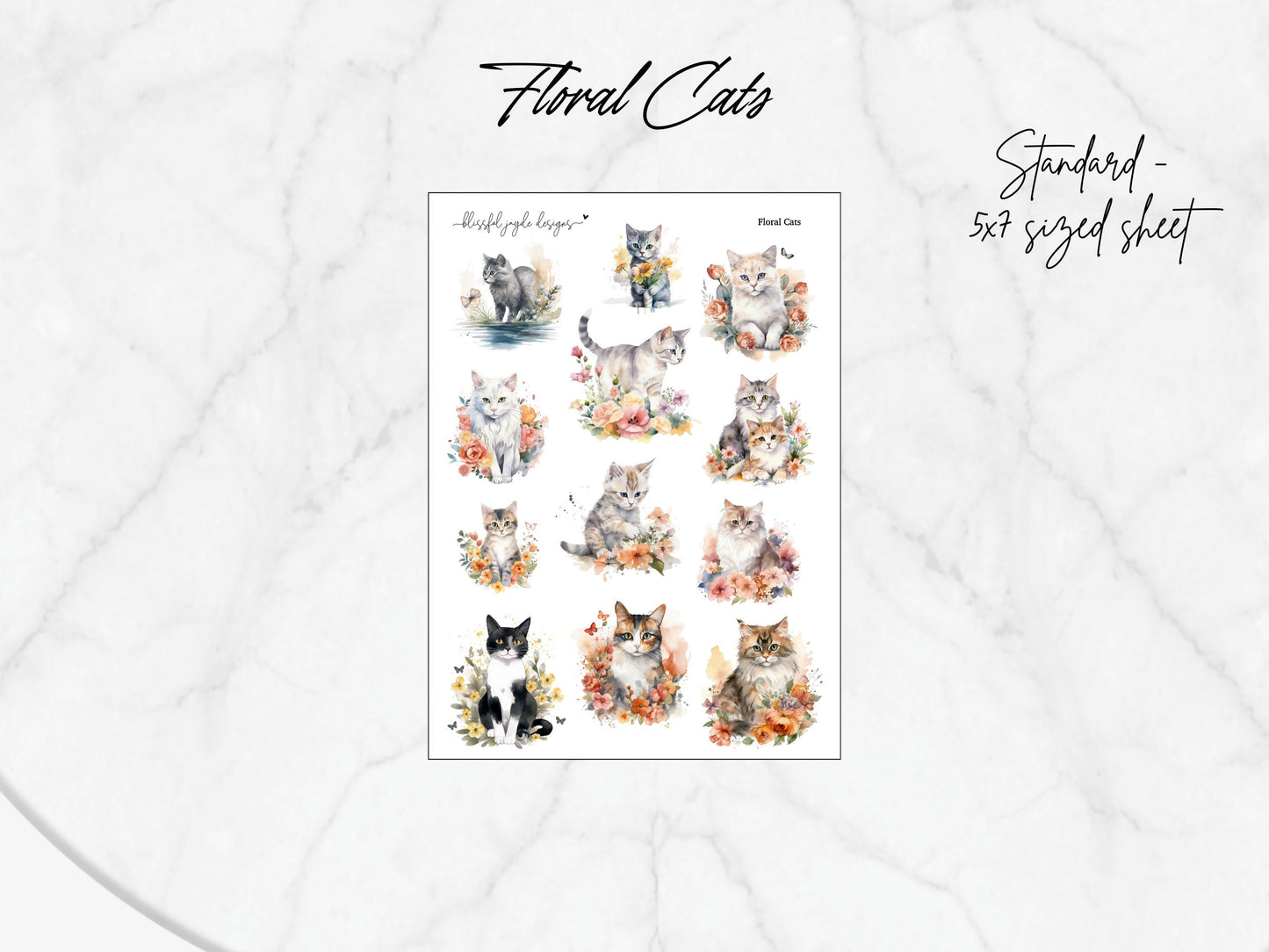 Floral Cats and Dogs
