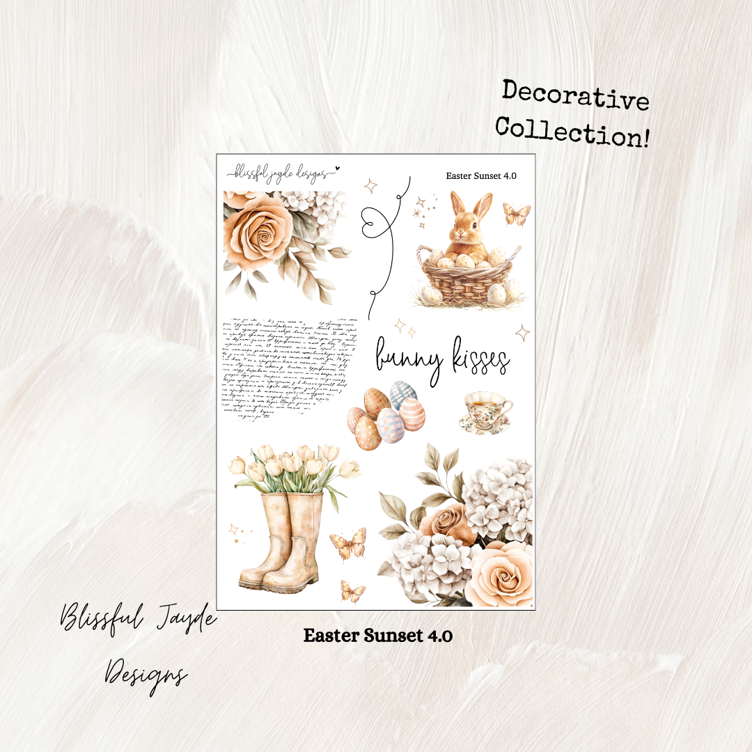 Easter Sunset Decorative Collection