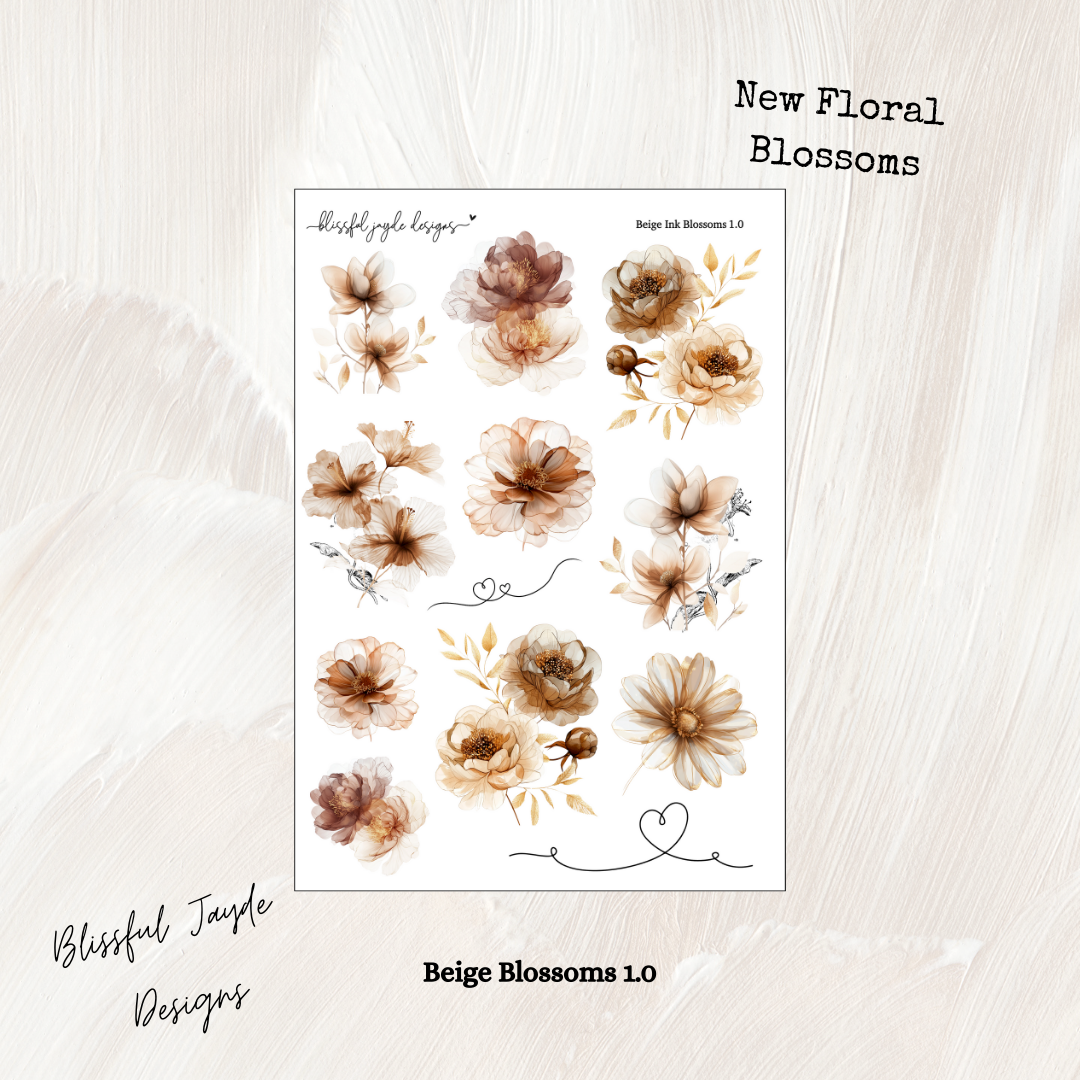 Beige Blossom Florals