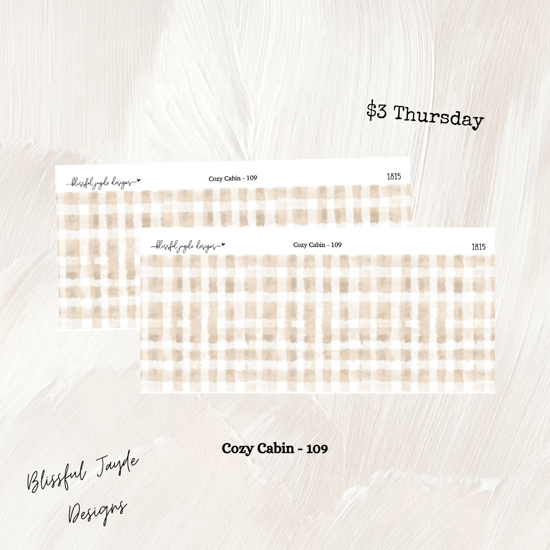 $3 Thursday Cozy Cabin - Journaling Kit
