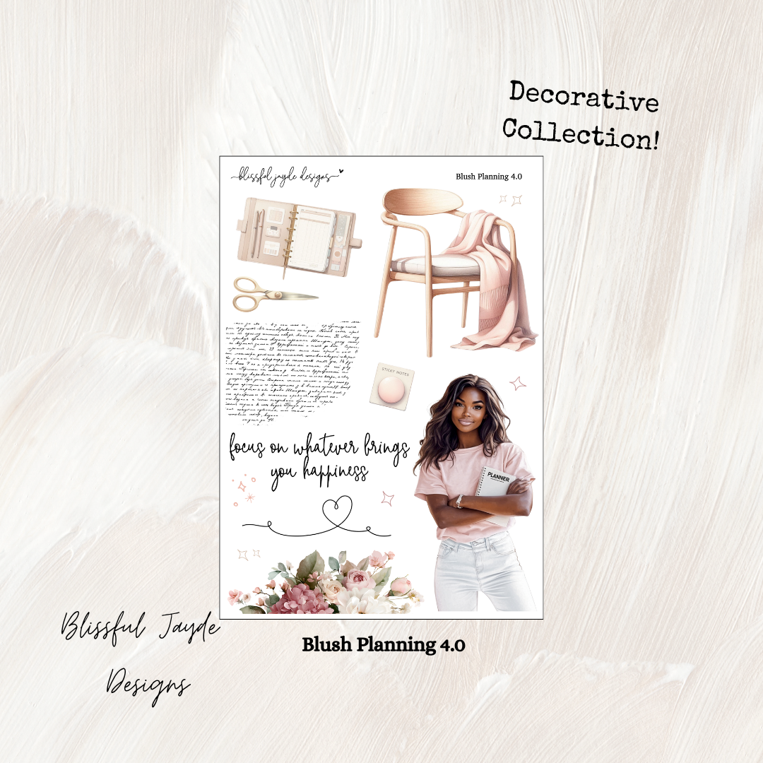 Blush Planning Decorative Collection
