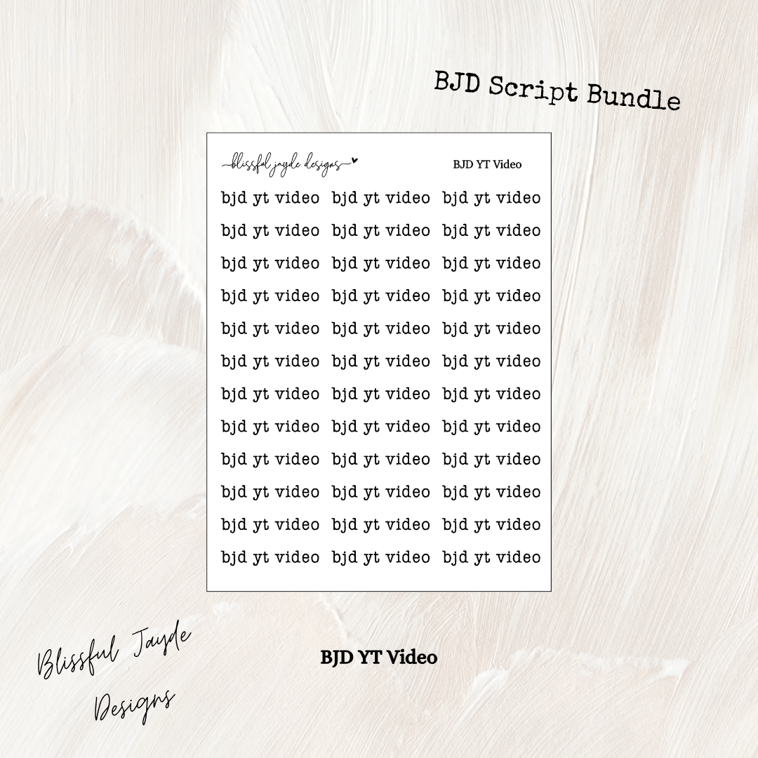 BJD Script Bundle - Typewriter Font