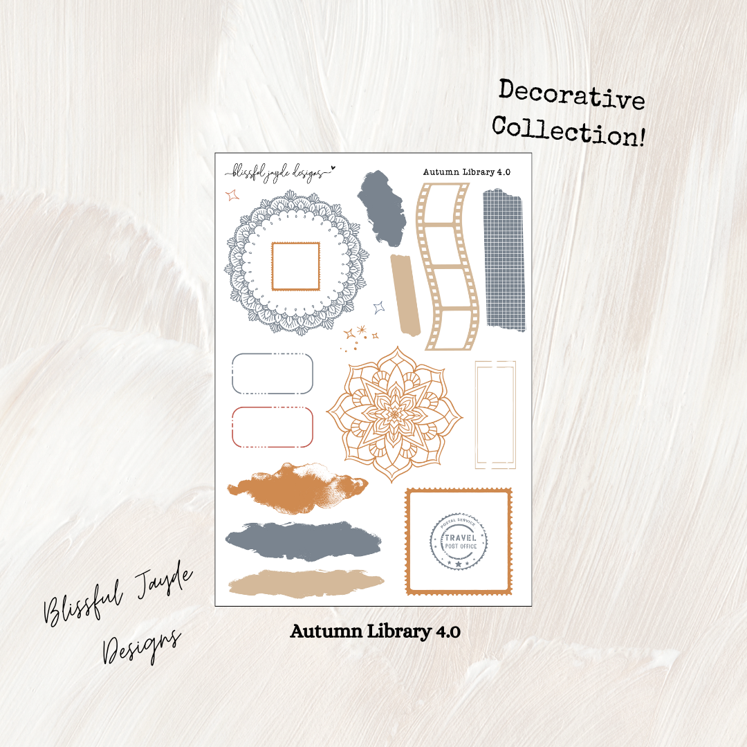 Autumn Library Decorative Collection