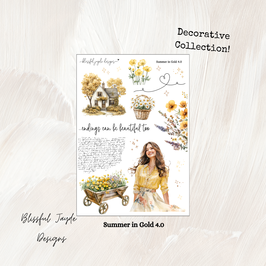 Summer in Gold Decorative Collection