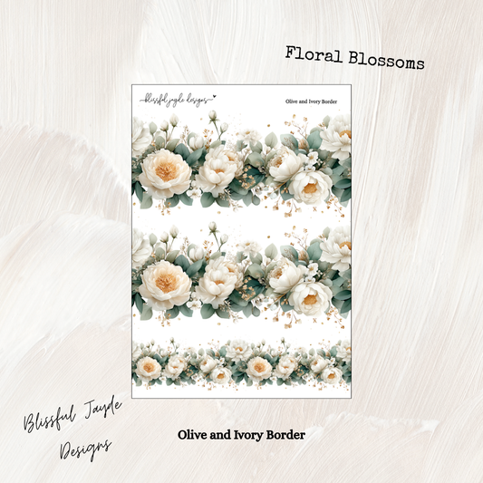 Olive and Ivory Border