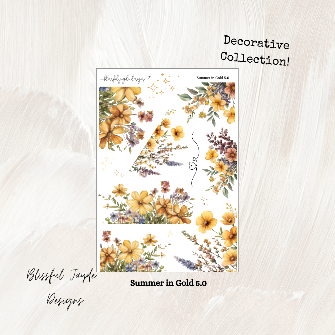 Summer in Gold Decorative Collection
