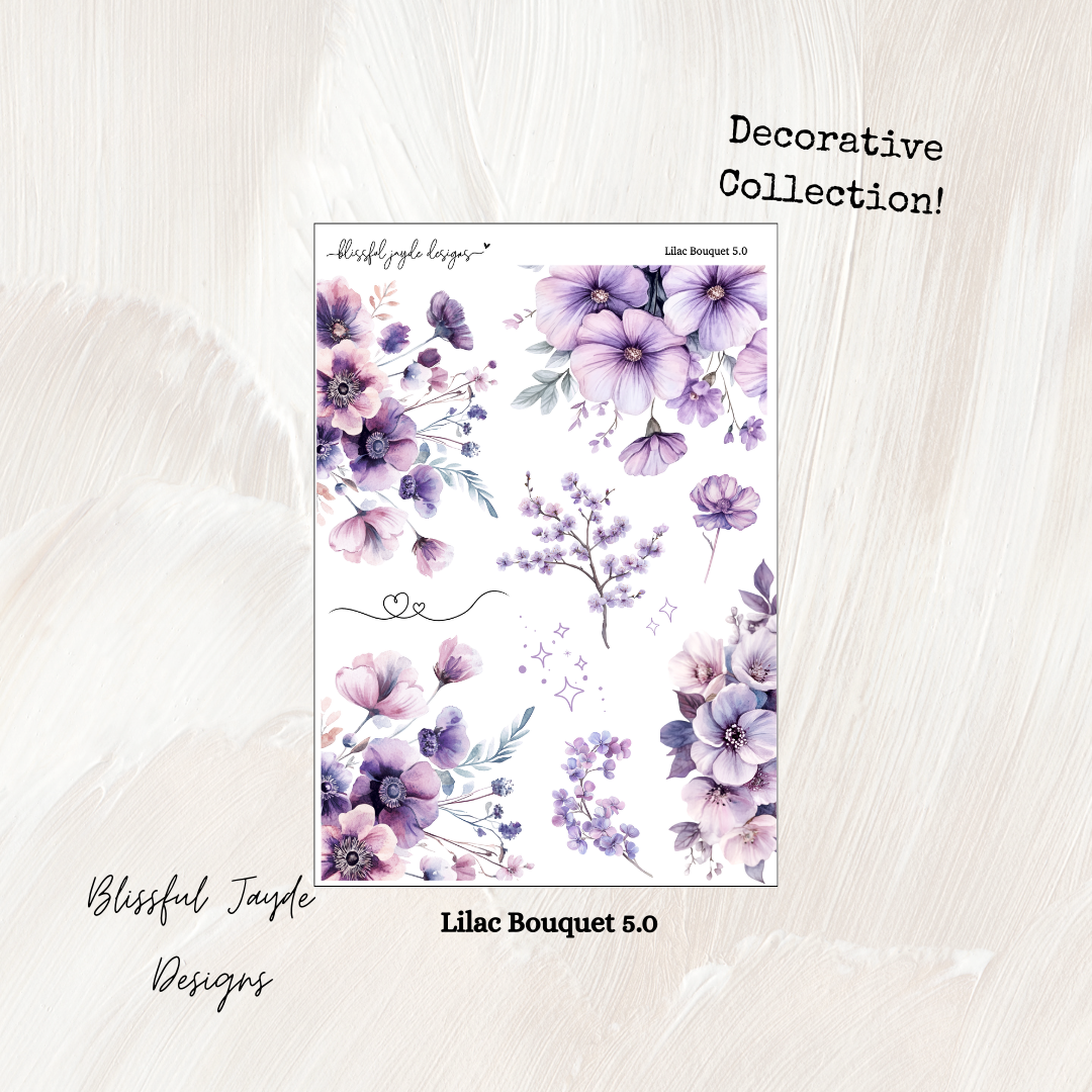 Lilac Bouquet Decorative Collection