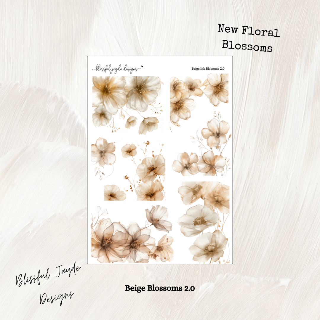 Beige Blossom Florals