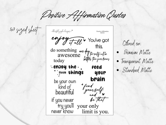 Positive Affirmation Quotes