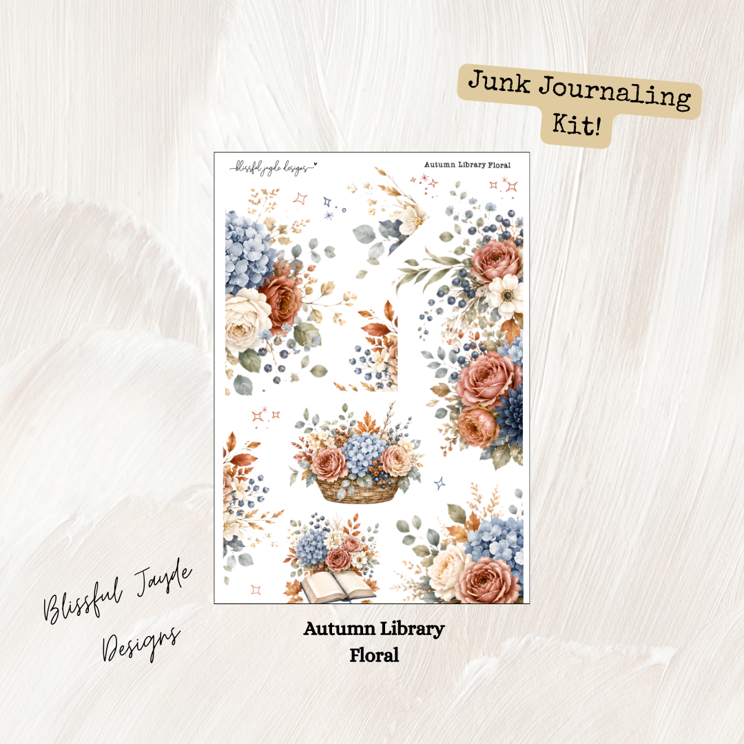 Autumn Library Junk Journaling Kit