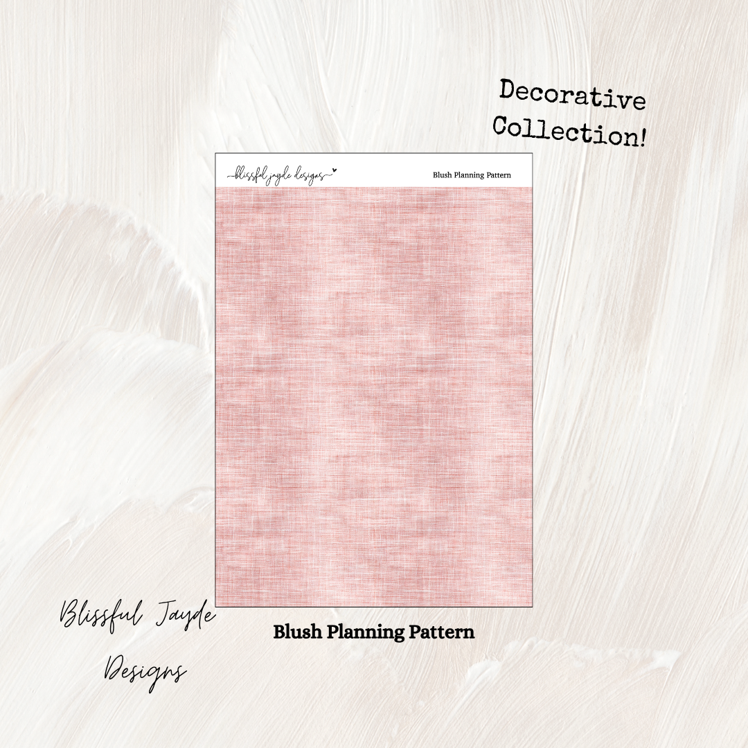 Blush Planning Decorative Collection