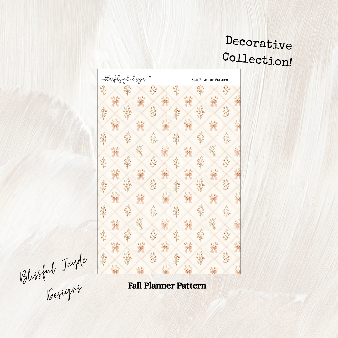 Fall Planner Decorative Collection