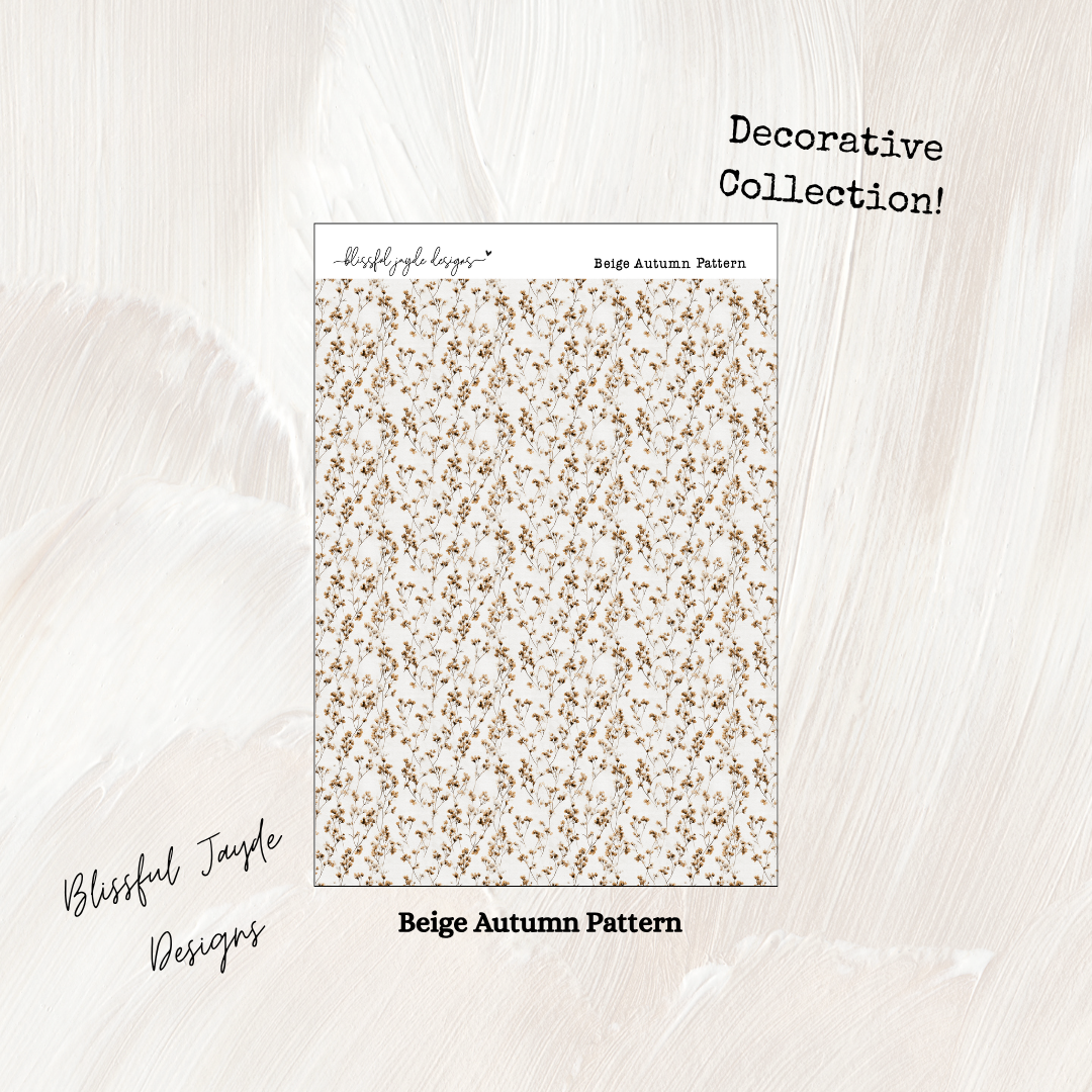 Beige Autumn Decorative Collection