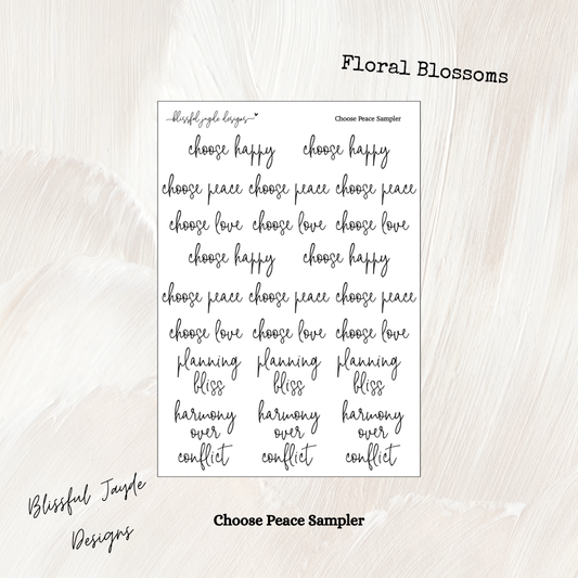 Choose Peace Sampler