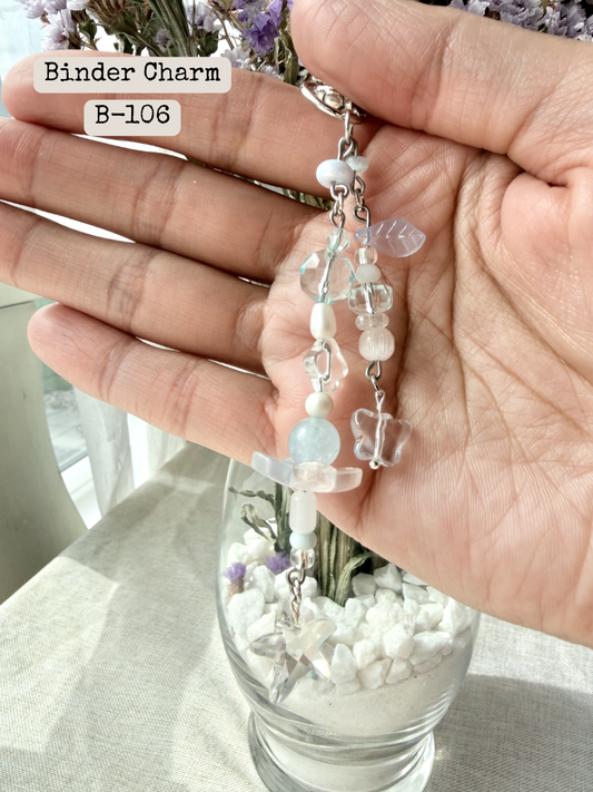 Blue Star/Butterfly Binder Charm: B-106