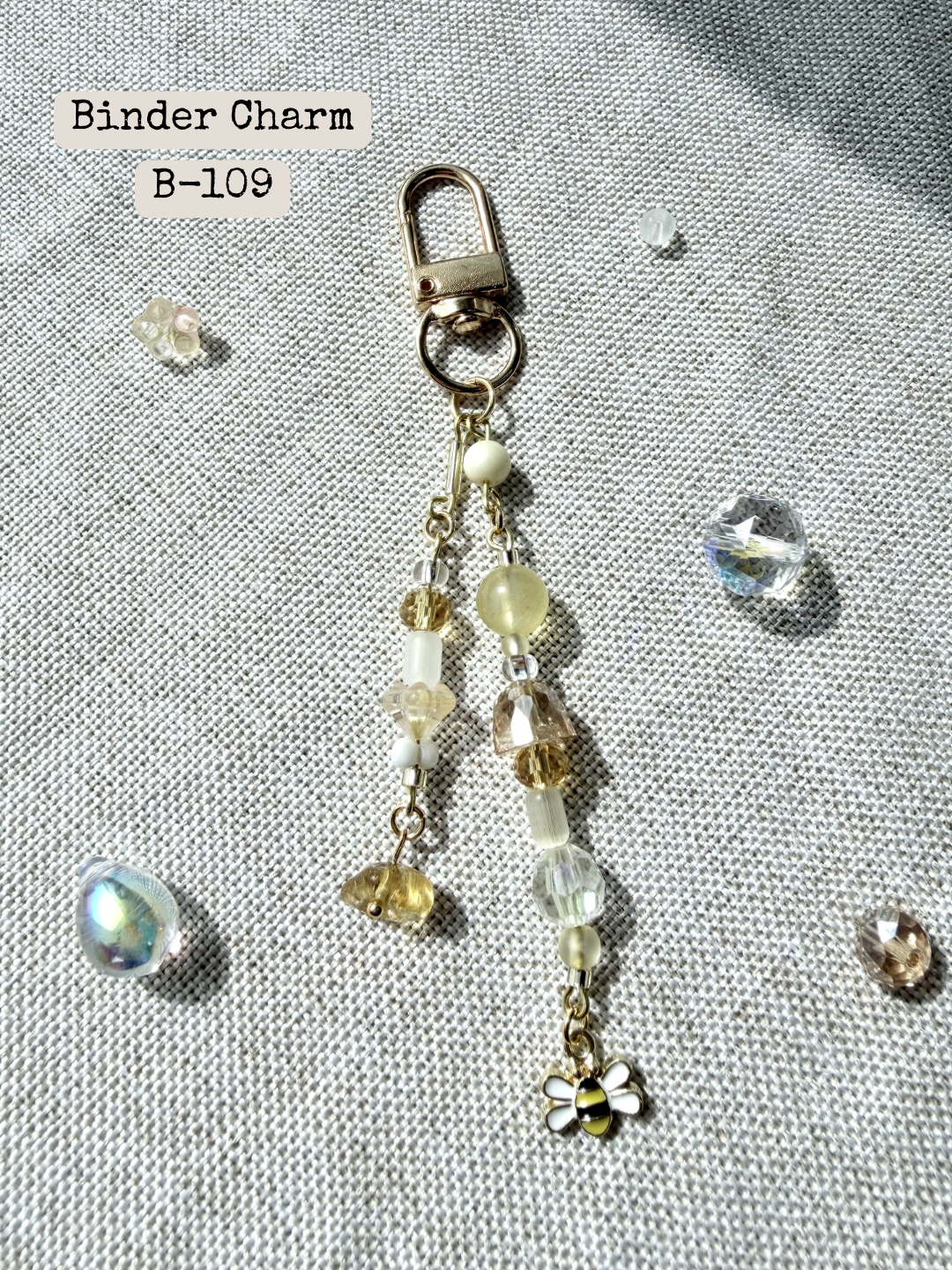 Bee Binder Charm: B-109