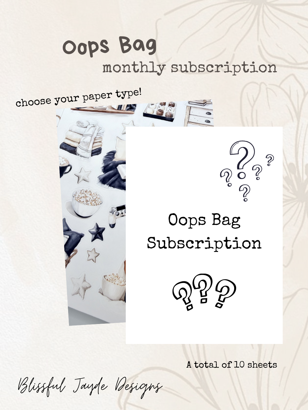 Oops Bag Monthly Subscription
