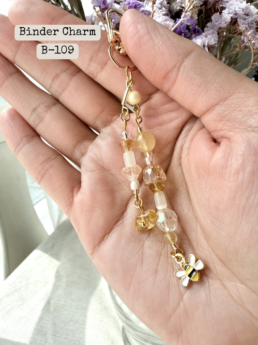 Bee Binder Charm: B-109